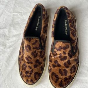 Airwalk Fuzzy Cheetah Print Sneakers Size 12